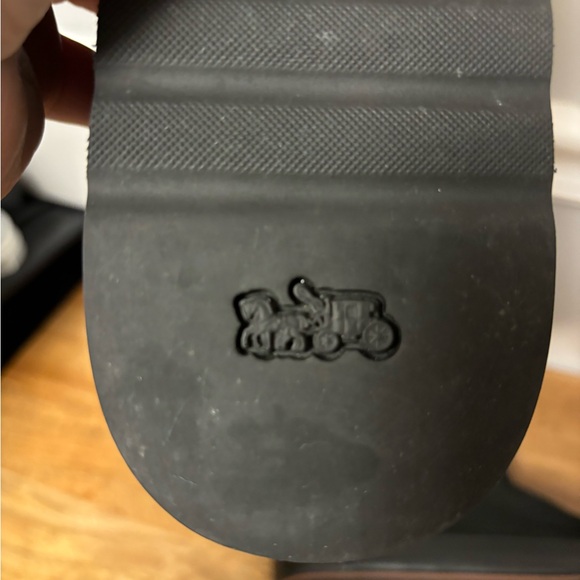 Coach Isa black suede and leather boots - Picture 7 of 8